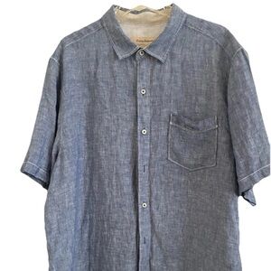 Tommy Bahamas linen button down shirt. Size Large